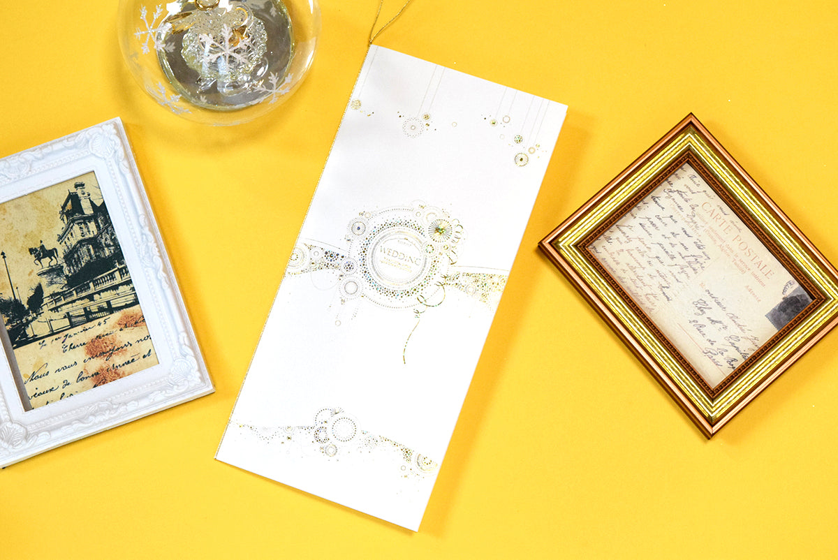 【結婚式 席次表 大人数専用】カーニバル ホワイト (印刷込み)【結婚式 ペーパー 席次表】