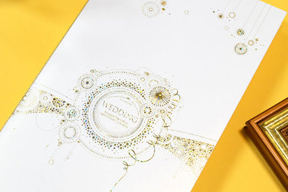 【結婚式 席次表 大人数専用】カーニバル ホワイト (印刷込み)【結婚式 ペーパー 席次表】