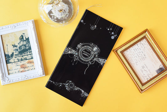 【結婚式 席次表 大人数専用】カーニバル ブラック (印刷込み)【結婚式 ペーパー 席次表】