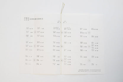 【結婚式 席次表 大人数専用】カーニバル ブラック (印刷込み)【結婚式 ペーパー 席次表】