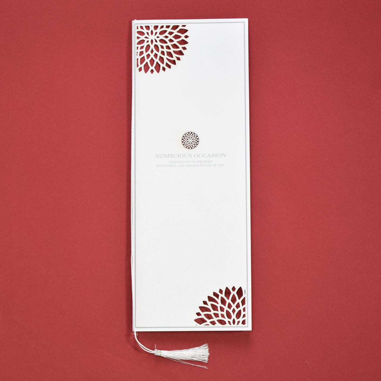 【結婚式 席次表 大人数専用】ダリア えんじ (印刷込み)【結婚式 ペーパー 席次表】