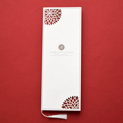 【※席次表+席札セット キャンペーン実施中※】ダリア えんじ (印刷込み)【結婚式 ペーパー 席次表】