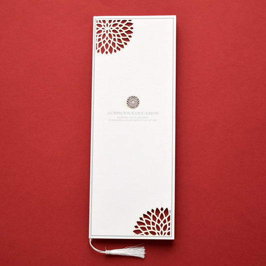 【※席次表+席札セット キャンペーン実施中※】ダリア えんじ (印刷込み)【結婚式 ペーパー 席次表】