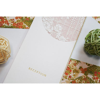 【結婚式 席次表】 奏 薄紅 (印刷込み)【結婚式 ペーパー 席次表】