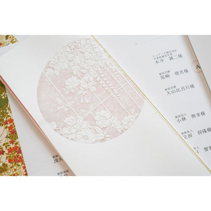 【結婚式 席次表】 奏 薄紅 (印刷込み)【結婚式 ペーパー 席次表】