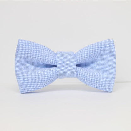 【kids】シャンブレー水色 【結婚式 キッズ こども 蝶ネクタイ】