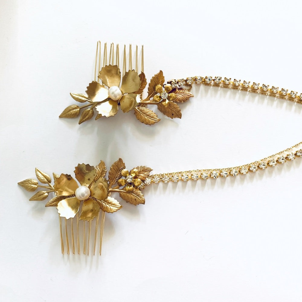 【ヘッドドレス】ダイアンヘッドピース 【結婚式 ヘアアクセサリー】