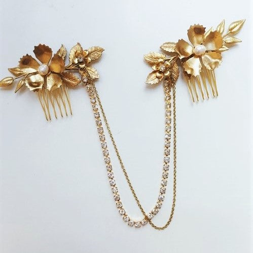 【ヘッドドレス】ダイアンヘッドピース 【結婚式 ヘアアクセサリー】