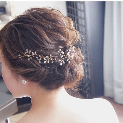 【ヘッドドレス】トゥイグヘアヴァイン/ブライダルアクセサリー 【結婚式　ヘアアクセサリー】