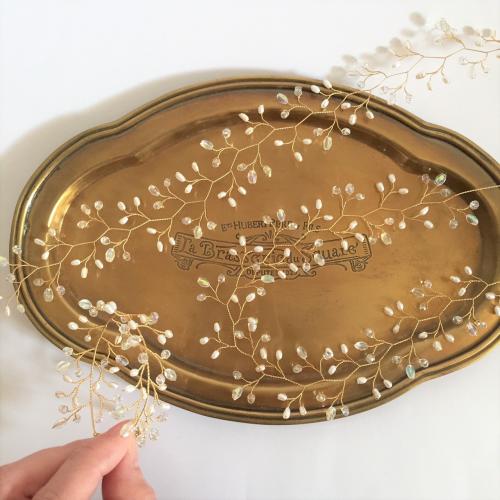 【ヘッドドレス】トゥイグヘアヴァイン/ブライダルアクセサリー 【結婚式 ヘアアクセサリー】