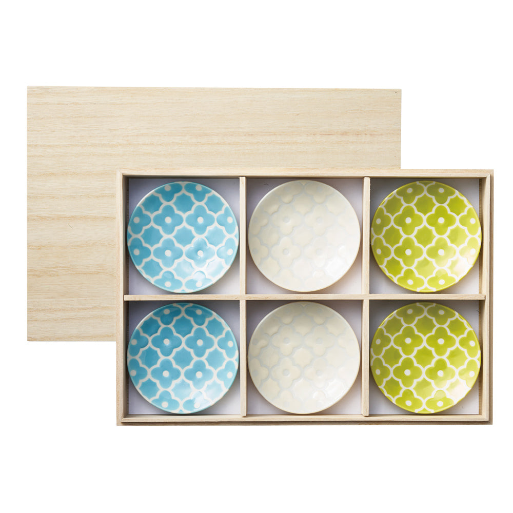 SOLE 六客小皿揃(木箱入) 【結婚式 ギフト 引き出物 食器類】