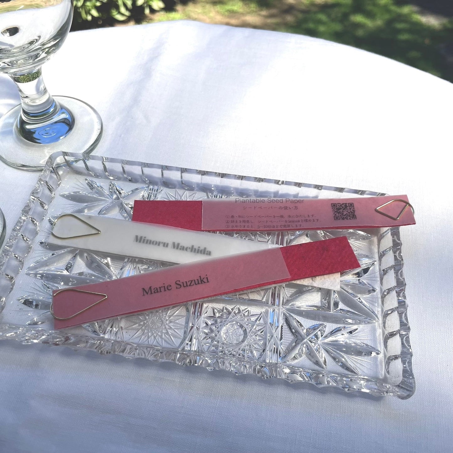 芽が出る席札-ムエット【結婚式 ペーパー 席札】