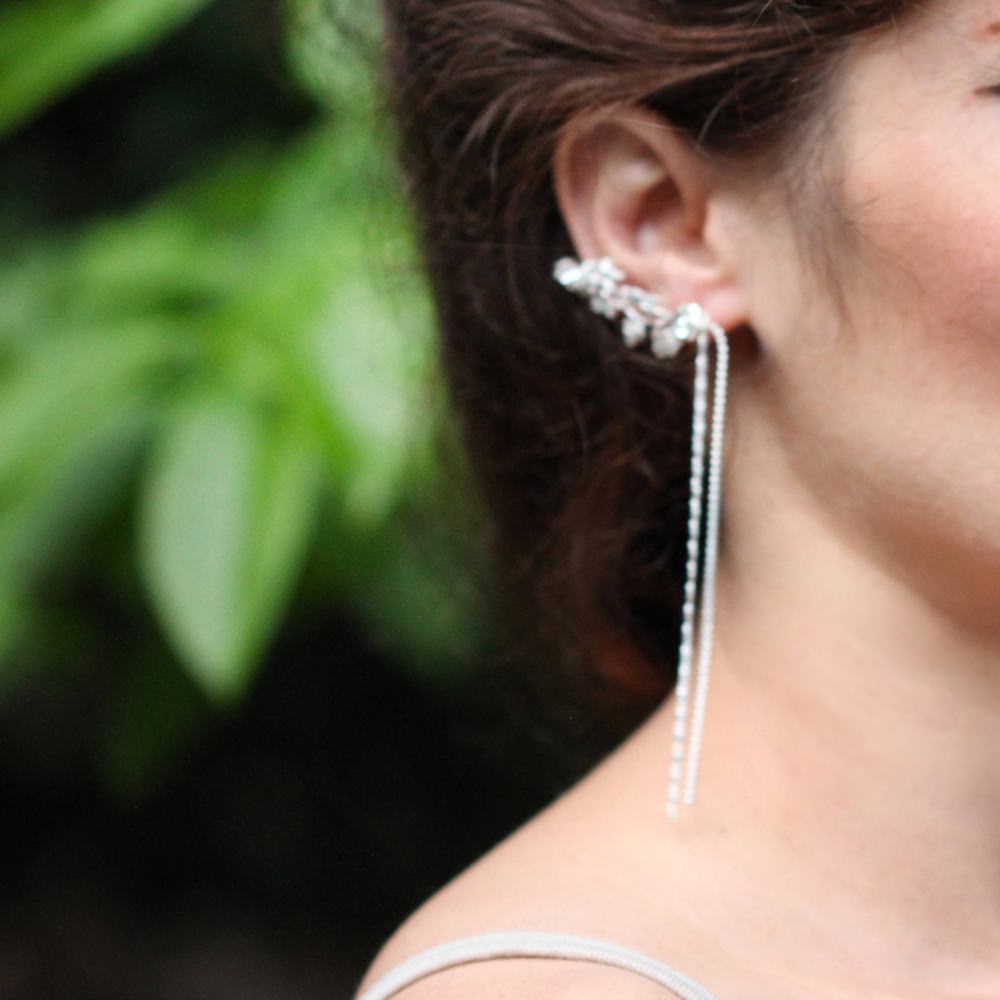 【ピアス・イヤリング】アンジーイヤーカフ/ブライダルアクセサリー 【結婚式 ピアス イヤリング】