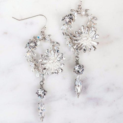【ピアス】スウィートクリスタルピアス/ブライダルアクセサリー 【結婚式 ピアス イヤリング】