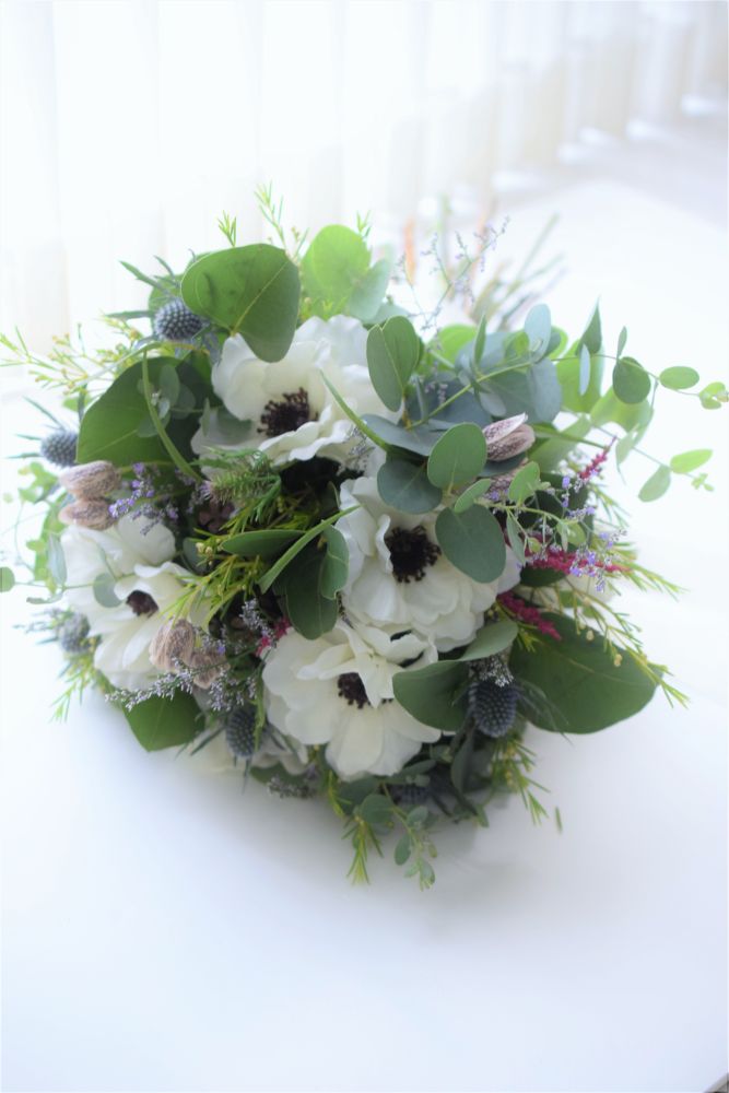 【生花・造花】のミックスブーケ 【結婚式 フラワー ブーケ ブートニア】