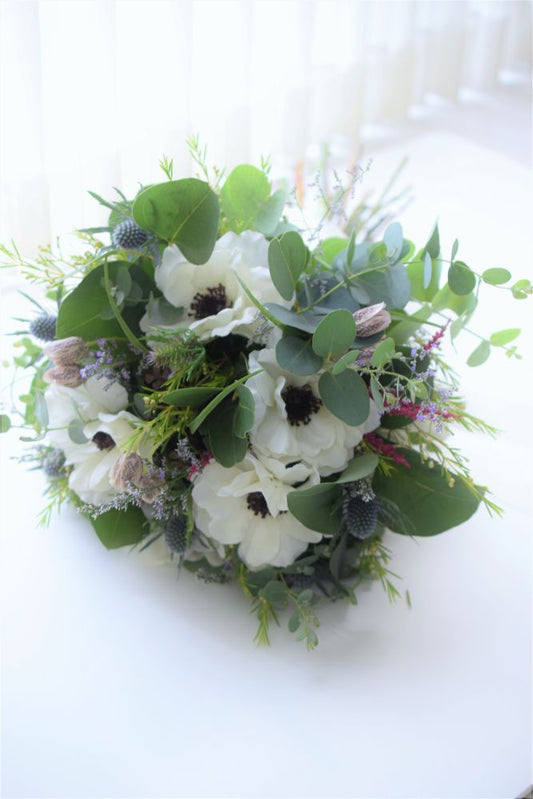 【生花・造花】のミックスブーケ 【結婚式 フラワー ブーケ ブートニア】