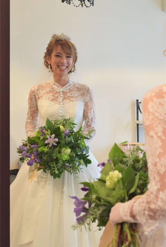 【生花】2way ブーケ 【結婚式 フラワー 生花 ブーケ ブートニア】