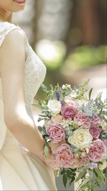 【生花】オーダーメイドブーケ 軽井沢・長野市内お届け 【結婚式 フラワー 生花 ブーケ ブートニア オーダーメイド】