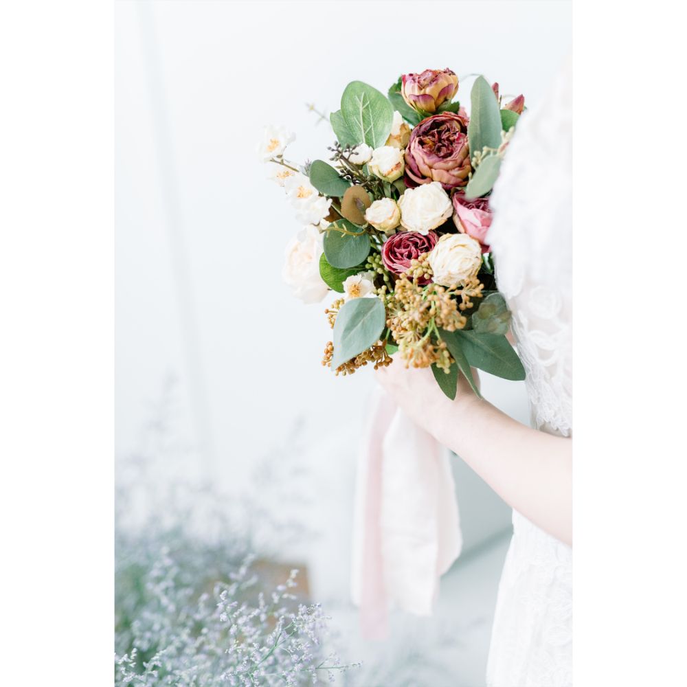 【造花】オーダーメイドブーケ 全国配送可 【結婚式 フラワー 造花 ブーケ ブートニア オーダーメイド】