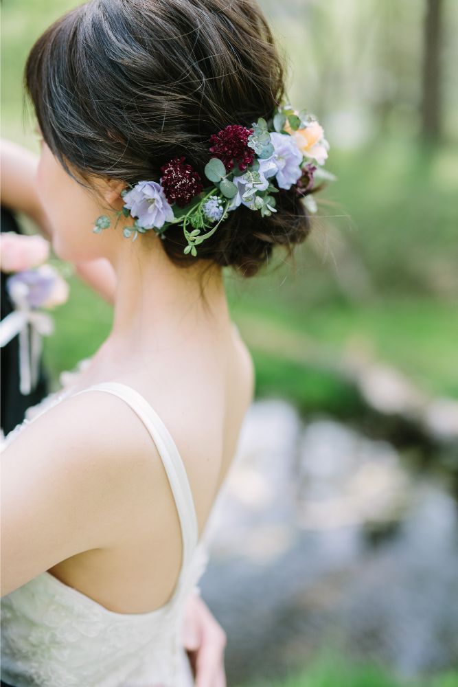 【生花】大人のナチュラルブーケ　【結婚式　フラワー　生花　ブーケ　ブートニア】