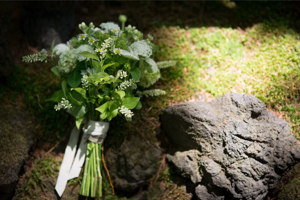 【生花】自然に溶け込むナチュラルブーケ　【結婚式　フラワー　生花　ブーケ　ブートニア】