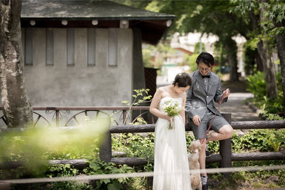 【生花】自然に溶け込むナチュラルブーケ　【結婚式　フラワー　生花　ブーケ　ブートニア】