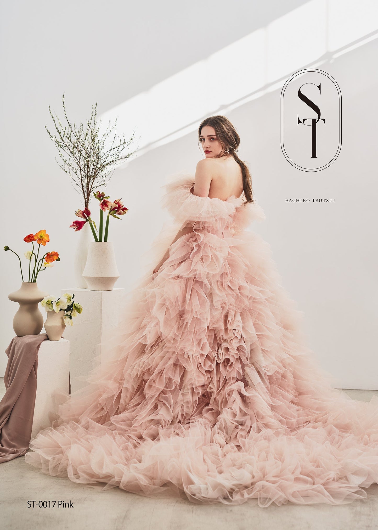 ST-0017 Pink【結婚式 カラードレス レンタル】