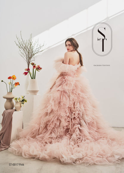 ST-0017 Pink【結婚式 カラードレス レンタル】