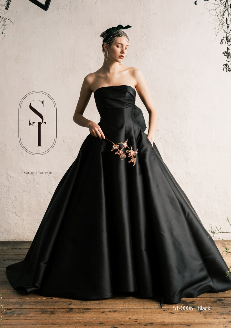 ST0006 black【結婚式 カラードレス レンタル】