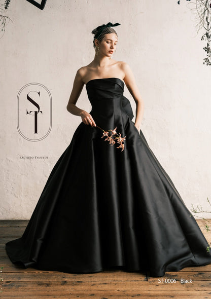 ST0006 black【結婚式 カラードレス レンタル】