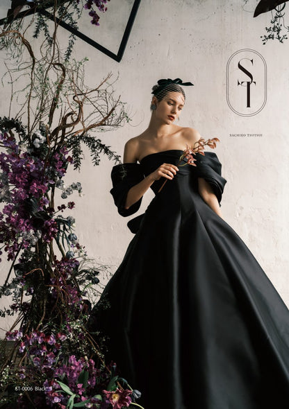ST0006 black【結婚式 カラードレス レンタル】