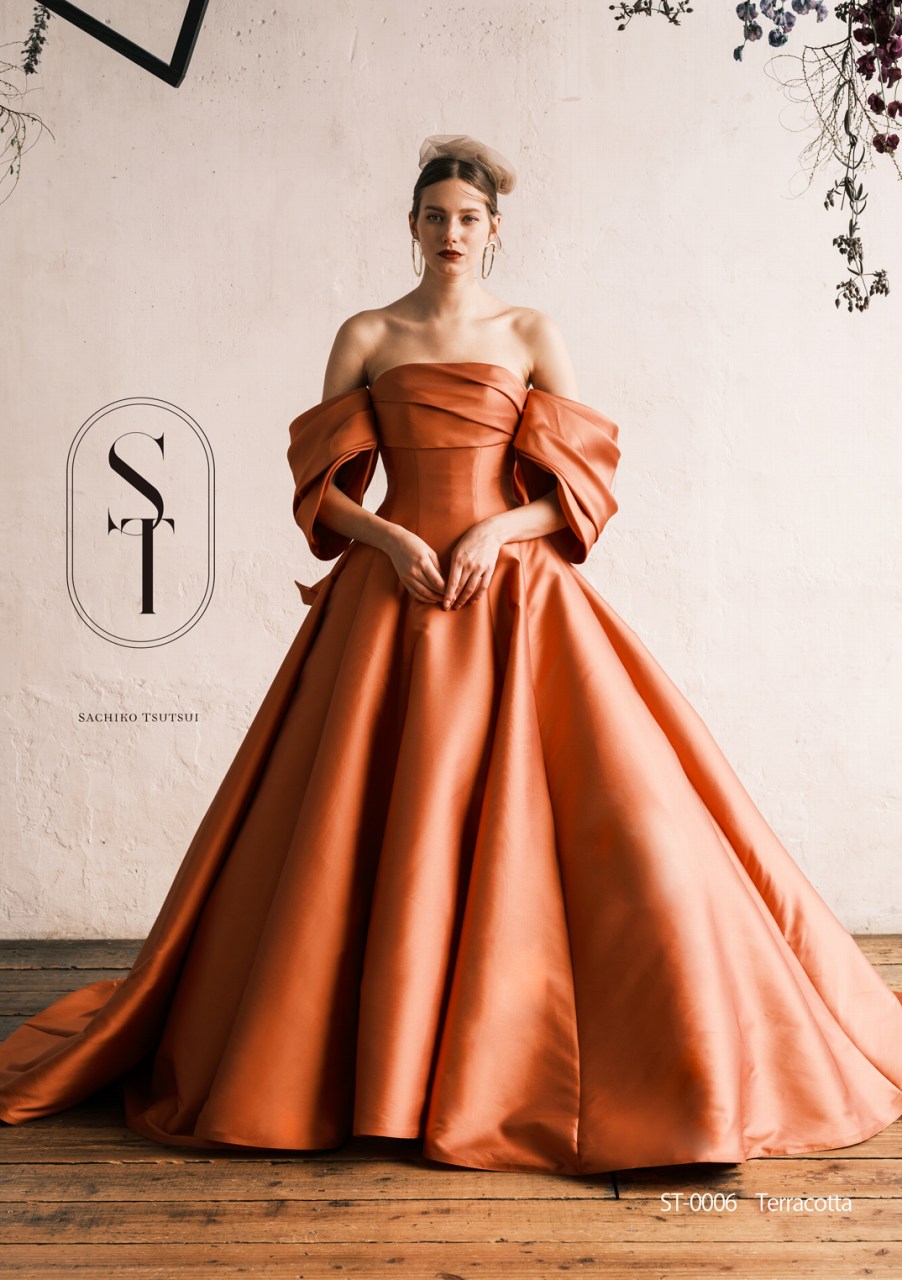 ST0006 terracotta【結婚式 カラードレス レンタル】