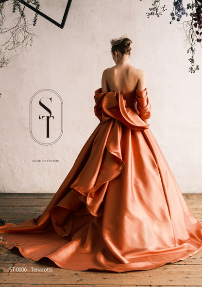 ST0006 terracotta【結婚式 カラードレス レンタル】