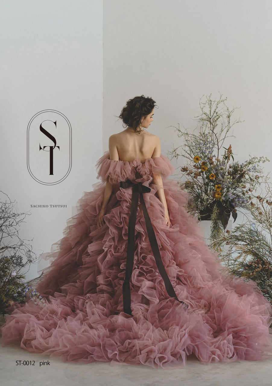 ST0012 pink【結婚式 カラードレス レンタル】