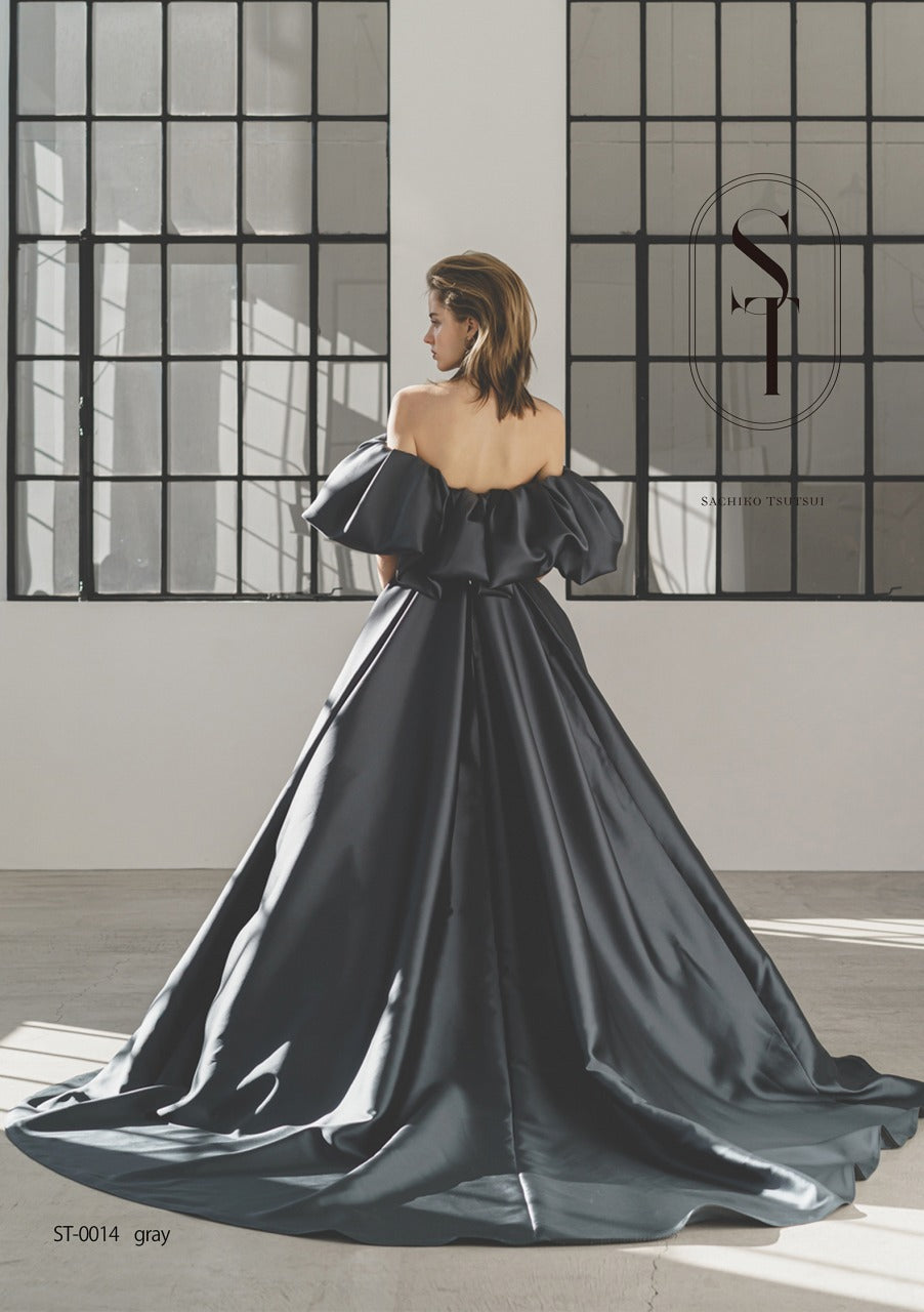 ST0014 gray【結婚式 カラードレス レンタル】
