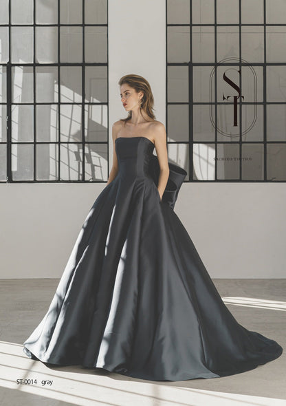 ST0014 gray【結婚式 カラードレス レンタル】