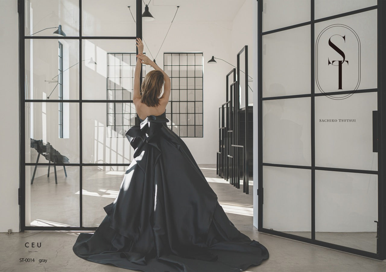 ST0014 gray【結婚式 カラードレス レンタル】