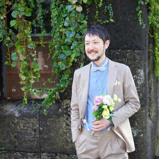 【秋冬婚 オーダーメイド ウェディングスーツ】TAGARU ベージュ 結婚式 披露宴 【結婚式 タキシード オーダーメイド】