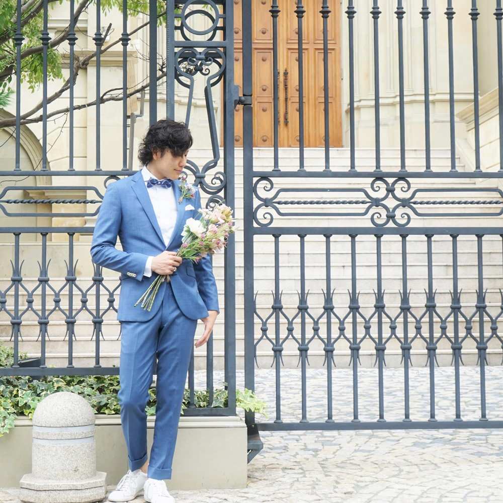 【オーダーメイド ウェディングスーツ】TAGARU 結婚式 タキシード ブルー 【結婚式 タキシード オーダーメイド】