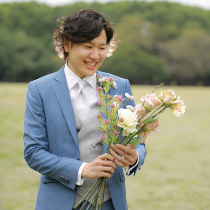 【オーダーメイド ウェディングスーツ】TAGARU 結婚式 タキシード ブルー 【結婚式 タキシード オーダーメイド】