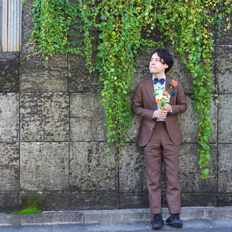 【秋冬婚 オーダーメイド ナチュラルウェディングスーツ】TAGARU 結婚式 タキシード ブラウン 【結婚式 タキシード オーダーメイド】