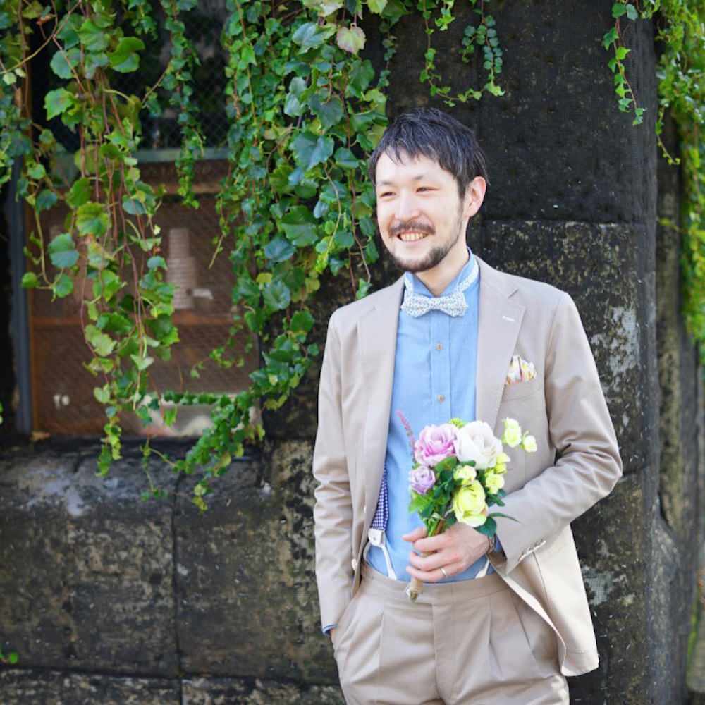 【秋冬婚 オーダーメイド ナチュラルウェディングスーツ】TAGARU 結婚式 タキシード ベージュ 【結婚式 タキシード オーダーメイド】