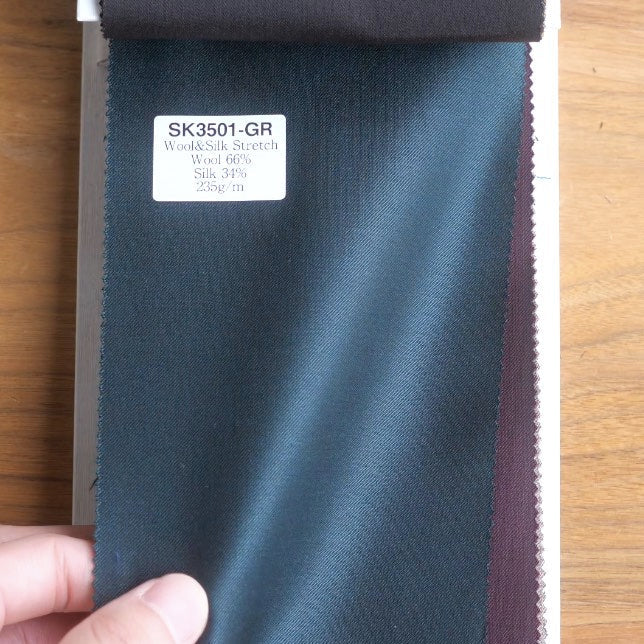 2次会用 グリーン系オーダータキシード国産生地 【結婚式 タキシード オーダーメイド】