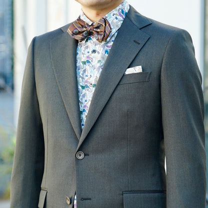 グリーン系オーダータキシード インポート生地 【結婚式 タキシード オーダーメイド】