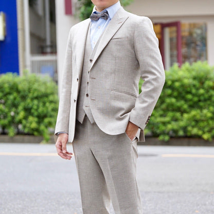 ブラウン系オーダータキシード インポート生地 【結婚式 タキシード オーダーメイド】