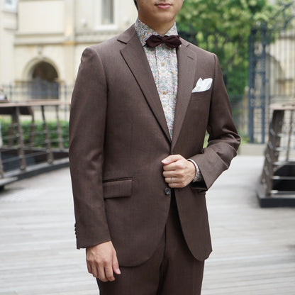 ブラウン系オーダータキシード 国産生地 【結婚式 タキシード オーダーメイド】