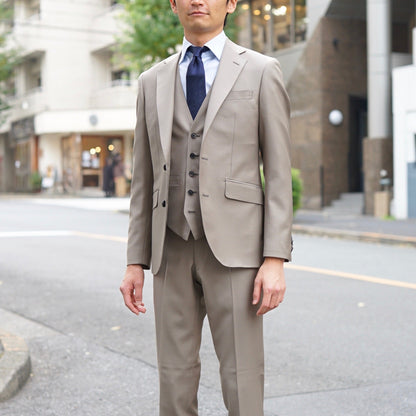 ブラウン系オーダータキシード 国産生地 【結婚式 タキシード オーダーメイド】