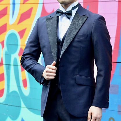 拝絹地 色柄カスタムオーダータキシード【結婚式 タキシード オーダーメイド】