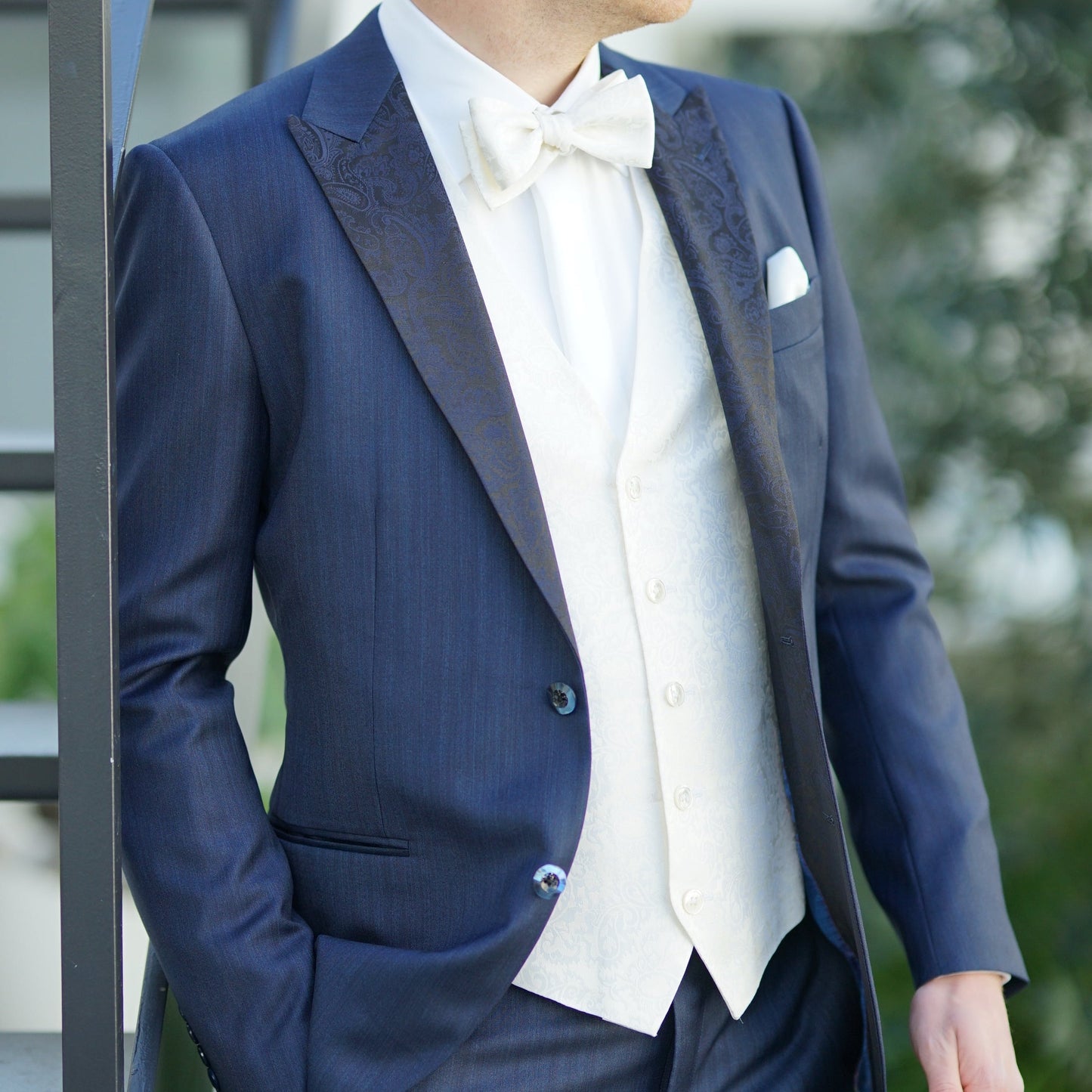 拝絹地 色柄カスタムオーダータキシード【結婚式 タキシード オーダーメイド】