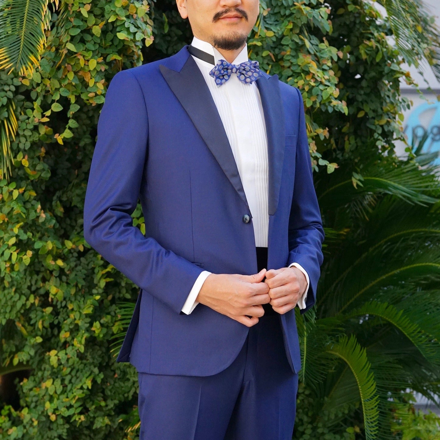 拝絹着脱式2wayオーダータキシード/ インポート生地 【結婚式 タキシード オーダーメイド】